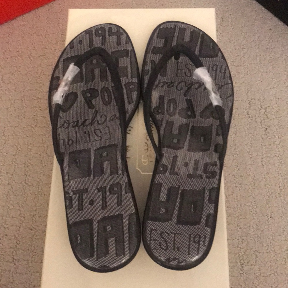 Coach sandals—brand new!!